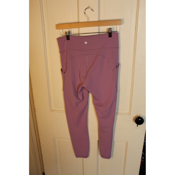 Lululemon Invigorate High Rise Pocket Leggings, Women's Size 8, Purple - Picture 3 of 5
